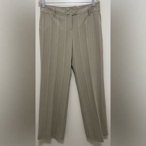 Ann Taylor loft tan striped dress pants